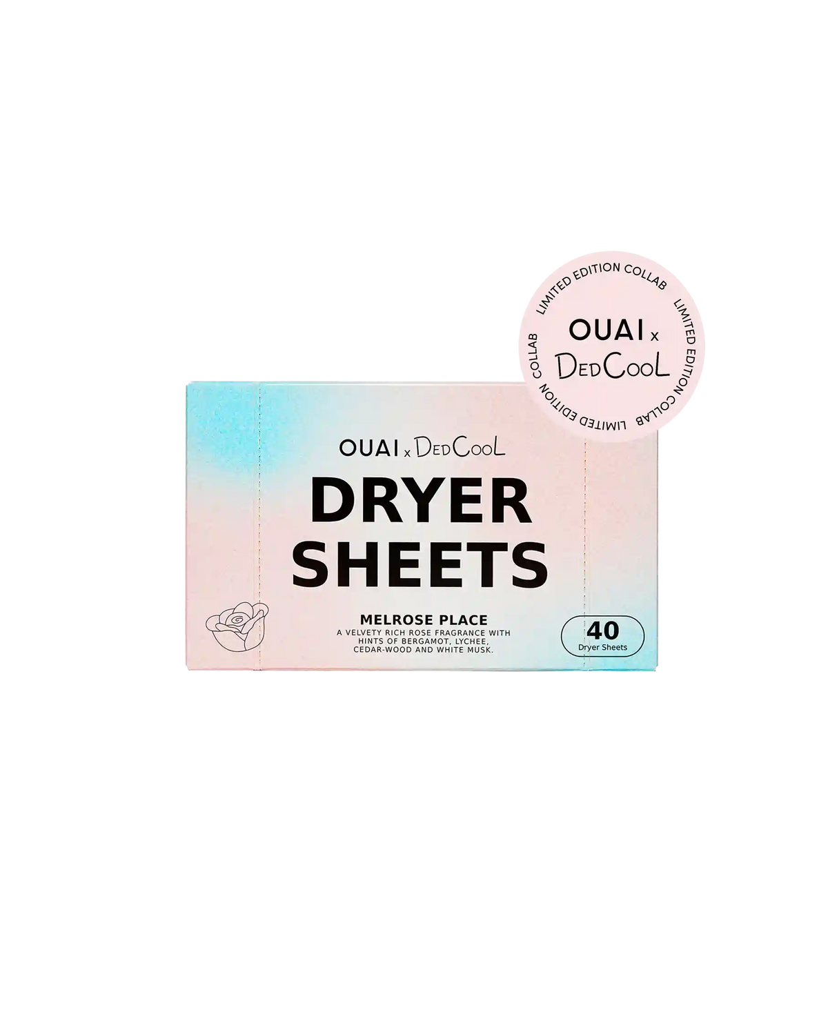 DedCool x OUAI Melrose Place Dryer Sheets