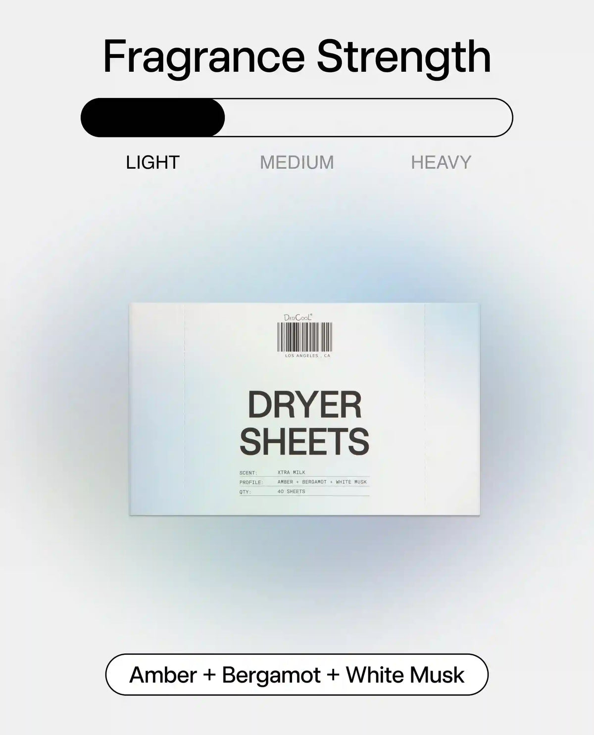 Dryer Sheets in Xtra Milk